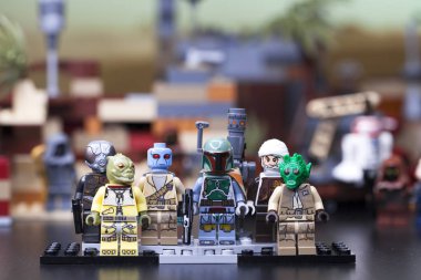 Rus, 16 Mayıs 2018. Oluşturucu Lego Star Wars. Boba Fett ve ödül avcıları