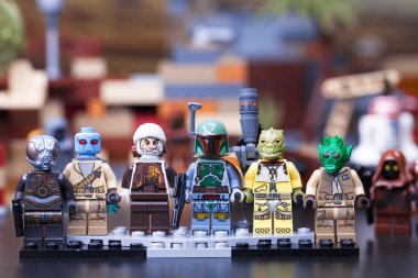 Rus, 16 Mayıs 2018. Oluşturucu Lego Star Wars. Boba Fett ve ödül avcıları