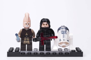 Rus, 16 Mayıs 2018. LEGO Star Wars. Kylo Ren ve diğer mini-rakamlar Lego Star Wars efsanesinin
