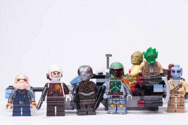 Rus, 16 Mayıs 2018. Oluşturucu Lego Star Wars. Boba Fett ve ödül avcıları
