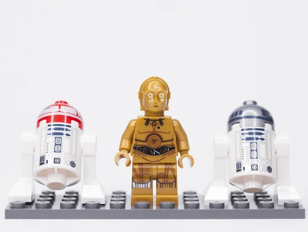 Ryssland Maj 2018 Konstruktören Lego Star Wars Episod Protokoll Droid — Stockfoto