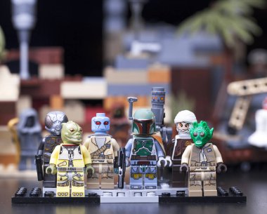 Rus, 16 Mayıs 2018. Oluşturucu Lego Star Wars. Boba Fett ve ödül avcıları
