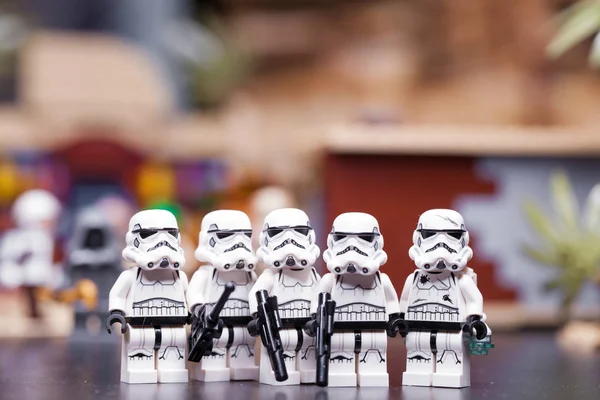 Rusia Abril 2018 Constructor Lego Star Wars Episodio Escuadrón Tropas — Foto de Stock