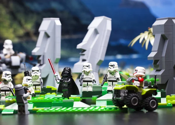 Rusia Abril 2018 Constructor Lego Star Wars Escuadrón Tropas Asalto —  Fotos de Stock