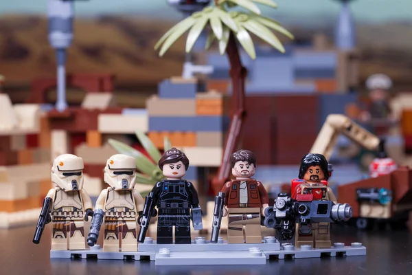 Rusia Abril 2018 Constructor Lego Star Wars Los Personajes Principales — Foto de Stock