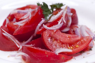 Domates ve soğan meze salata