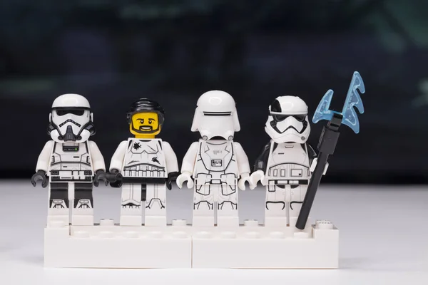 Rusia Mayo 2018 Constructor Lego Star Wars Mini Figuras Soldados —  Fotos de Stock