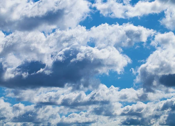 Nuvens Brancas Céu Azul Dia Verão — Fotografia de Stock