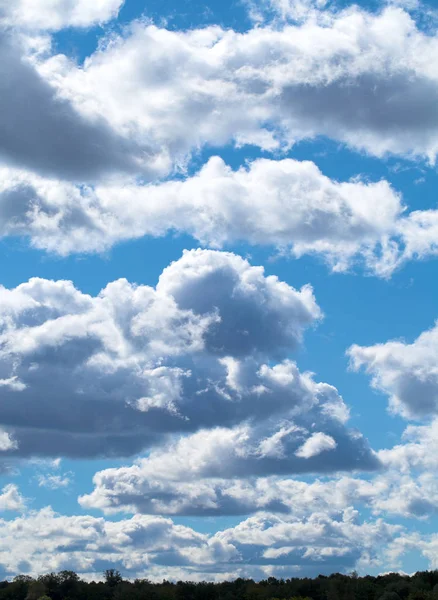 White Clouds Blue Sky Summer Day — Stock Photo, Image