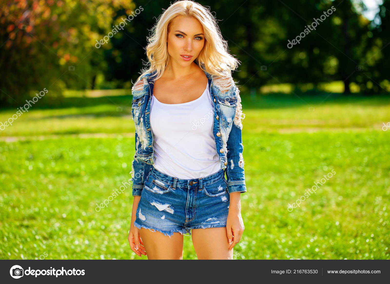 jean jacket with shorts