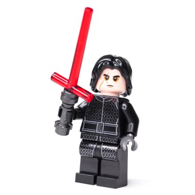Rus, 15 Ocak 2019. LEGO Star Wars. Kylo Ren mini-rakamlar Lego Star Wars efsanesinin