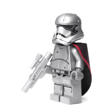 Rus, Samara, 16 Ocak 2018. Oluşturucu Lego Star Wars. İlk emir subayı Yüzbaşı Phasma
