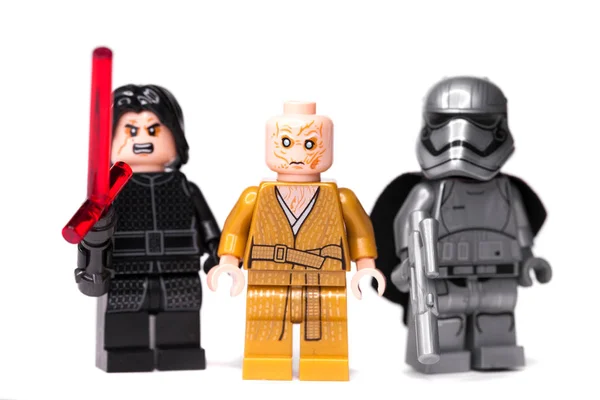 Россиан Самара Января 2019 Года Lego Star Wars Миниатюрные Персонажи — стоковое фото