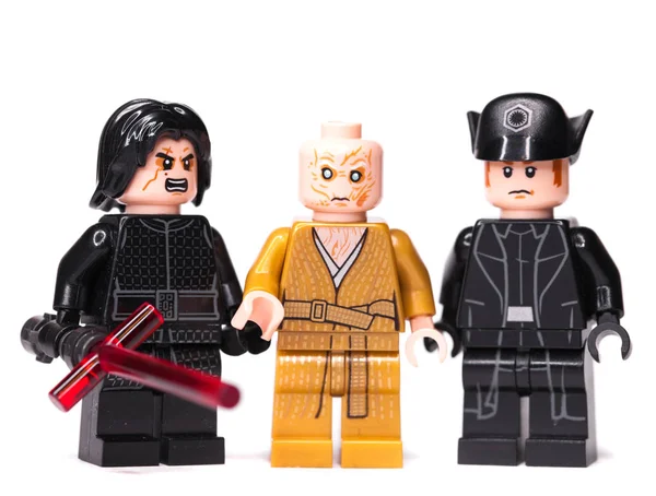 Россиан Самара Января 2019 Года Lego Star Wars Миниатюрные Персонажи — стоковое фото