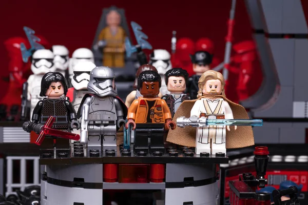 Russian Samara Fevereiro 2019 Guerra Das Estrelas Lego Minifigures Star — Fotografia de Stock