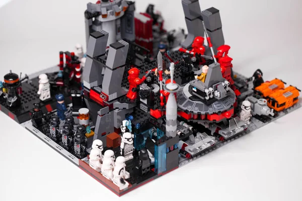 Russisch Samara Februar 2019 Lego Star Wars Designer Hausgemachte Militärbasis — Stockfoto