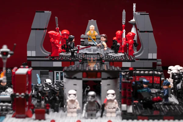 Orosz Samara Február 2019 Lego Star Wars Minifigurát Star Wars — Stock Fotó