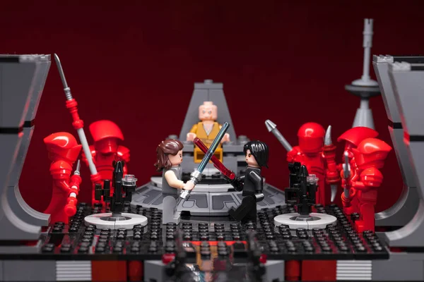 Orosz Samara Február 2019 Lego Star Wars Minifigurát Star Wars — Stock Fotó