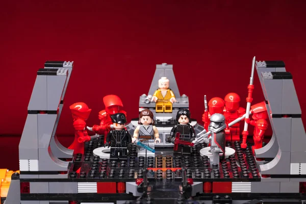 Russian Samara Fevereiro 2019 Guerra Das Estrelas Lego Minifigures Star — Fotografia de Stock