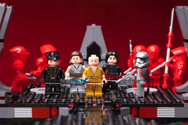 Россиан Самара Февраля 2019 Года Lego Star Wars Миниатюрные Персонажи — стоковое фото