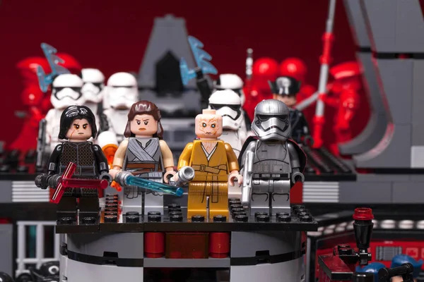 Russian Samara Fevereiro 2019 Guerra Das Estrelas Lego Minifigures Star — Fotografia de Stock