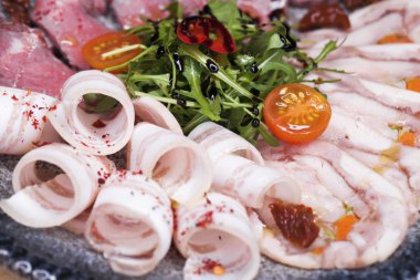 Et tabağı - atıştırmak altında vodka