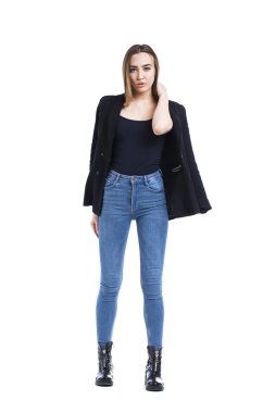 Güzel genç bir kadının portresi. 