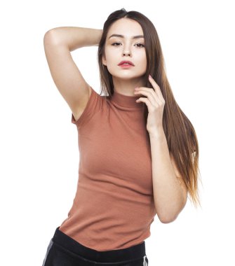 Kapatın kadar moda modeli olun