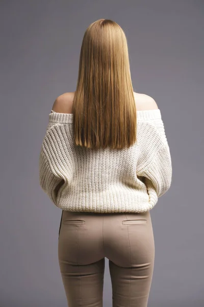 Aby se. Krásná blondýnka — Stock fotografie