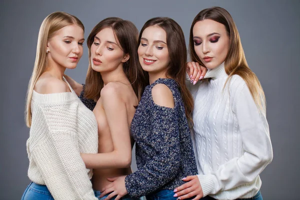 Nahaufnahme Make-up Models — Stockfoto