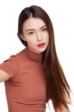 Kapatın kadar moda modeli olun