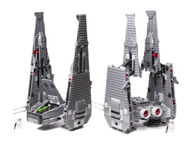 Rusya, Mart 16, 2019 tasarımcı Lego Star Wars Kylo Ren komutu 