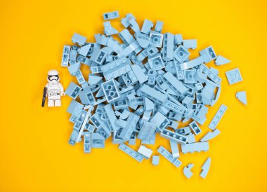 Rus, Mart 16, 2019. Oluşturucu Lego klasik. Küçük ayrıntılar 