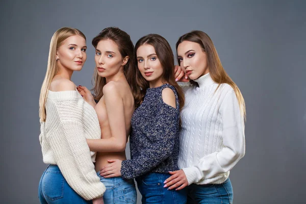 Nahaufnahme Make-up Models — Stockfoto