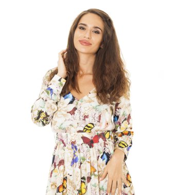 portre genç güzel kadın kapatmak