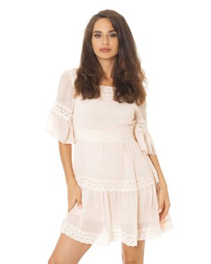 portre genç güzel kadın kapatmak