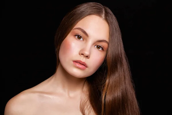 Nahaufnahme Make-up Mode-Modell — Stockfoto