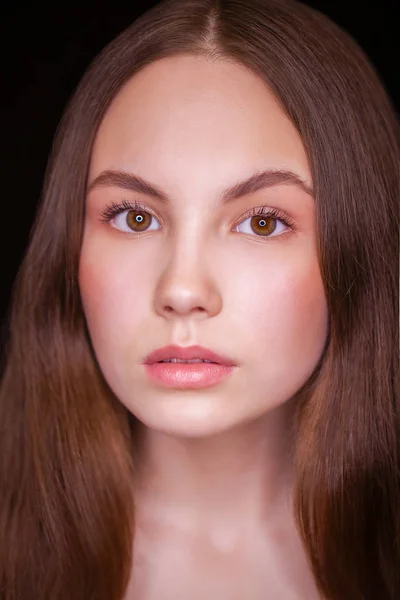 Nära upp Make up modell — Stockfoto