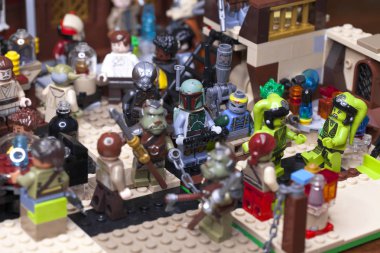 Rusça, 24 Ocak 2019. Lego Yıldız Savaşları. Minifigures Bar Canti