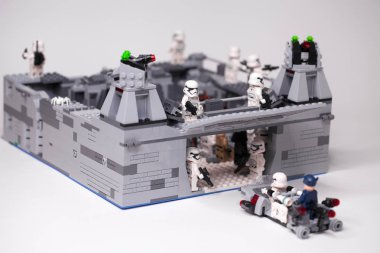 Rusça, Samara - 6 Şubat 2019. Lego Yıldız Savaşları. Tasarımcı hom