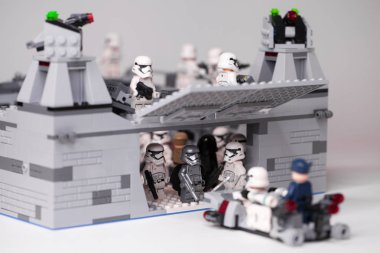 Rusça, Samara - 6 Şubat 2019. Lego Yıldız Savaşları. Tasarımcı hom