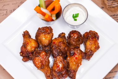 Restoran Gıda Kızarmış Tavuk Wings