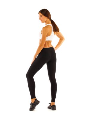 Spor fitness kadın geri görünümü