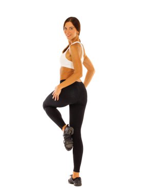 Spor fitness kadın geri görünümü