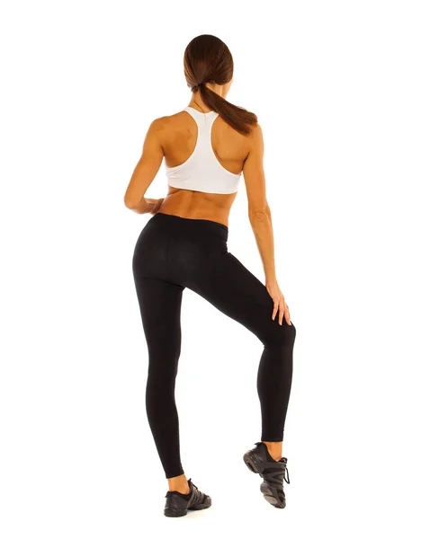 Deporte fitness mujer vista trasera — Foto de Stock