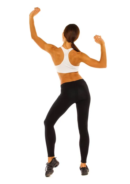 Deporte fitness mujer vista trasera — Foto de Stock