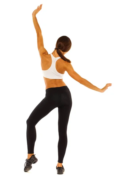 Esporte fitness mulher vista traseira — Fotografia de Stock