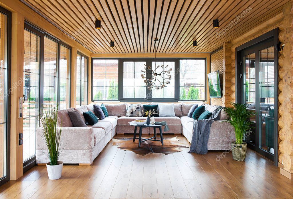 interior in a living room in private house