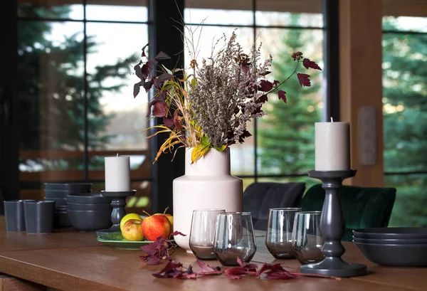 Interior coffee table in living room — Stock Photo, Image