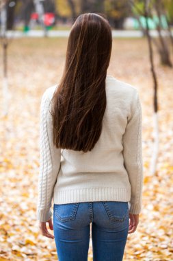 Esmer, saç güzellik modeli